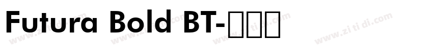 Futura Bold BT字体转换